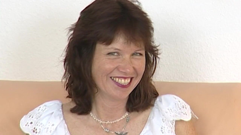 VintageXMovies: Seductive MILF Strips and Fingers Her Hairy Pussy to Ecstasy