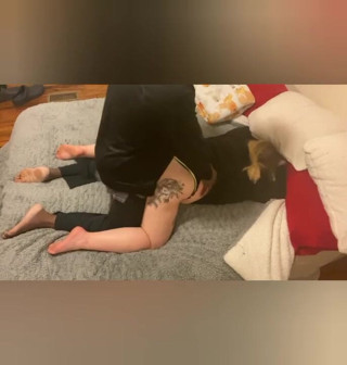 BootyCakez: Creampied while wearing her hustler booty shorts