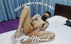 Sissy Femboy Cums on Feet thumbnail