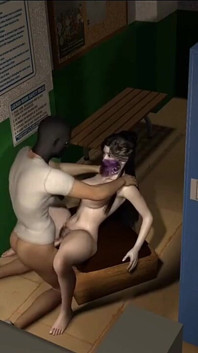 Hentai 3D (V39) -Skurken och läraren i omklädningsrummet