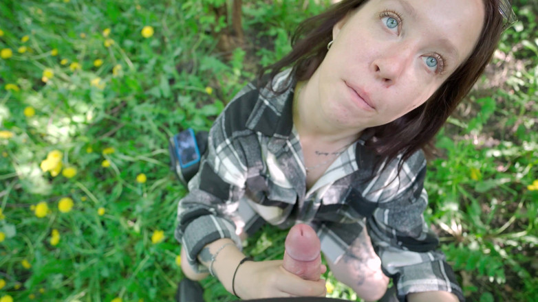 YSP Studio: Outdoor Fun with Nerdy Girl in Glasses