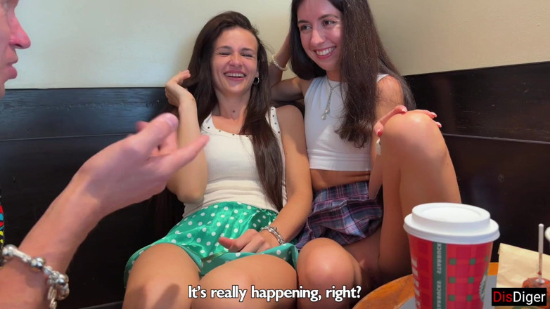 Dis Diger: Alunas conhecem caras no Starbucks e os convidam para sexo...