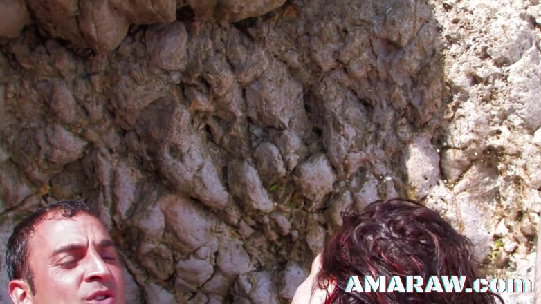 Amaraw: สาวผมน้ำตาล ชานนย่า ทวีคส์ โดนสองผู้ชายผลัดกันเย็ดบนชายหาด