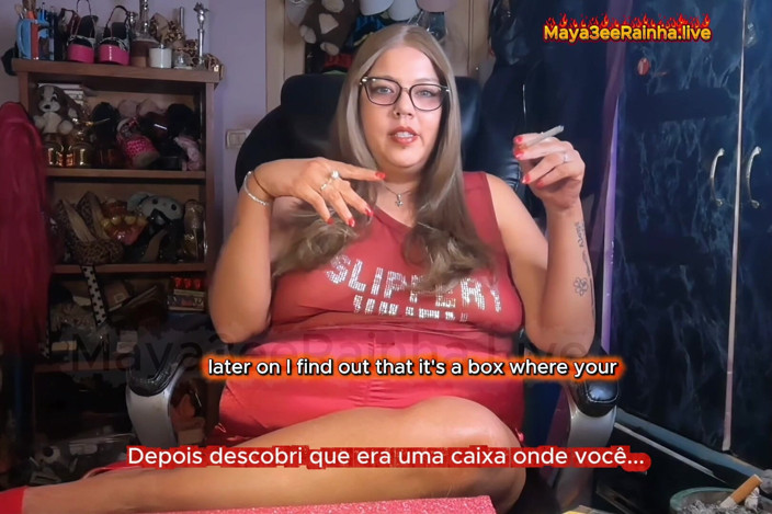 Goddess Maya3ee Rainha: Dea miLF brasiliana bbw che fuma dicendo tutto