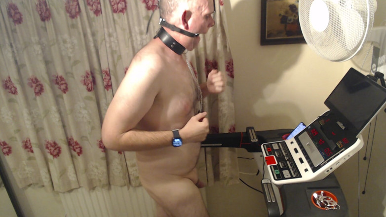 Lovenipclamps: Running on Tread Mill with Toys