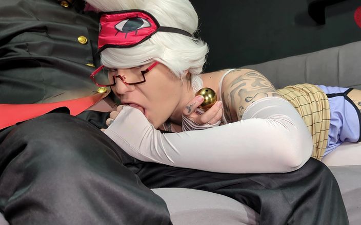 Damagedcosplays: 丹达丹角色扮演夫妇色情操逼和射在脚上