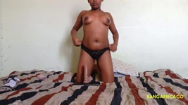 Fine Ebony Ass Masturbates
