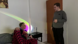 Big Dick Femboy ssie i jeździ grubym kutasem i bierze bałagan na twarzy
