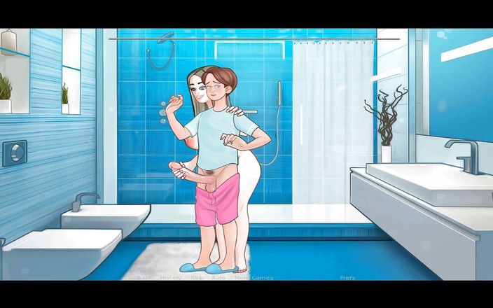 Hentai World: Sexnote不小心去朋友洗澡