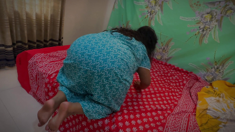 Your Boy's Cum: Indian Desi Bhabhi Roughly Fucked by Neighbor Debar When Husband...
