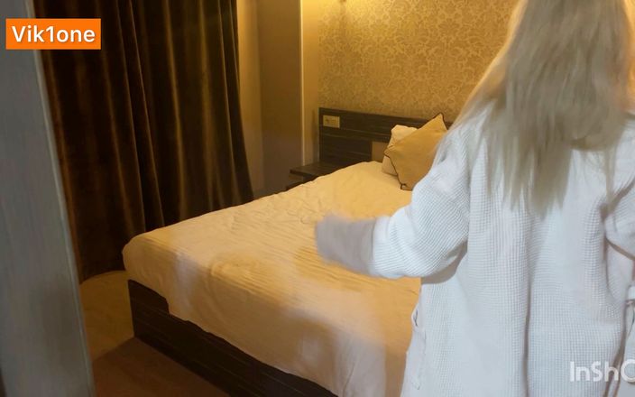 Viky one: Passionate sex in a hotel room with a beautiful blonde