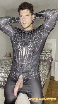 My Big Cock Cums with No Touch Spiderman Suit