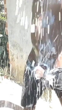 Black Teen Showering While Masturbating in Neighbors Washrooms