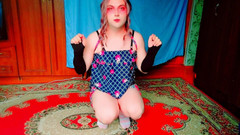 Kitty_Cross: Booty Crossdresser sexy hardcore pozice atraktivní roztomilá štíhlá modelka Mtf crossdresser...