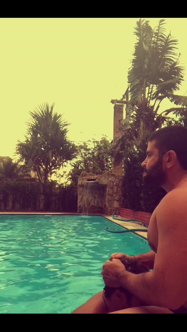 Massive daddy xxx: Poolboy Gets Fucked by Big Guy