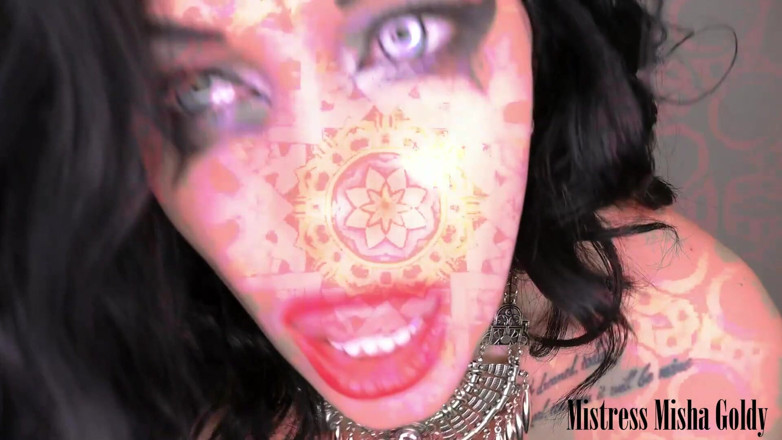 Goddess Misha Goldy: Magiczna szminka trance od Voodoo, aby zdobyć nasienie dla jej...