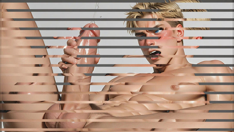 LustMen: This Athletic Blonde Guy Having Ahegao While Jerking off Will...