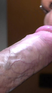 Sloppy Blowjob with Big White Cock and Ebony Slut’s Mouth