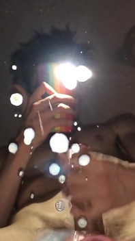 Boy Shoots Cum on Mirror