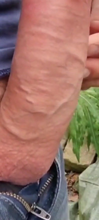 Playing Outside with My Big Fat Cock