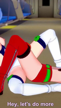 Asuka and Rei Lesbian Scissoring Topless - Neon Genesis Evangelion Hentai Parody