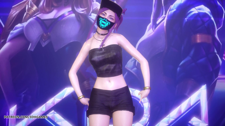 3D-Hentai Games: [MMD] Exid - Io e te Ahri Akali E evelynn danza...