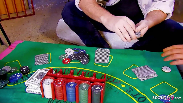 Full porn collection: Poker player wins tournament and gets to fuck horny skinny...