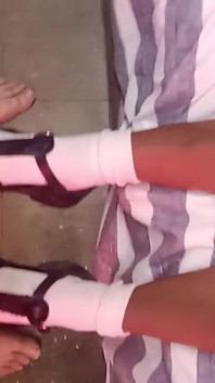 White Hunk Jack off to Students Sexy Shoes