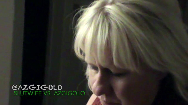 AZGIGOLO: Шлюшка блондинка жена против Азгиголо