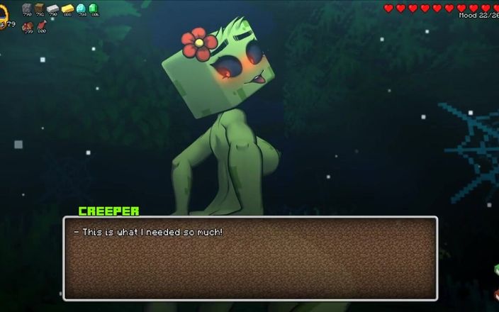 Visual Novel Collect LoveSkySan: Minecraft craft arrapata - parte 39 anale con Creeper più mutandine rosa...