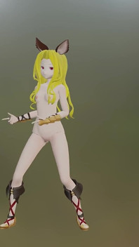 S-cathacha pokedance i capelli biondi colore Edit Smixix