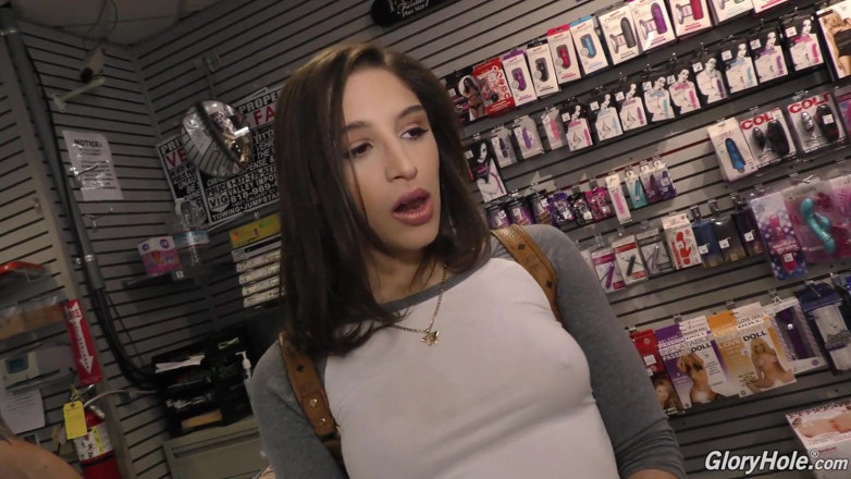 Gloryhole: Abella Danger เย็ดตูด interracial ที่ gloryhole