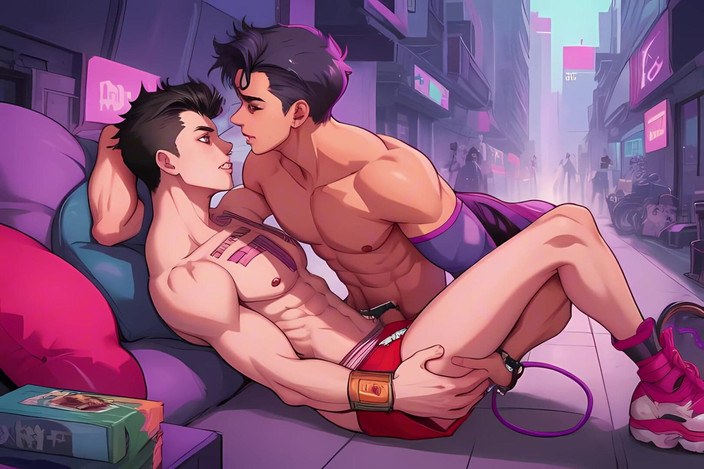 Erotic Man: Man kreunen en vuile praat pijpbeurt m4m rollenspel