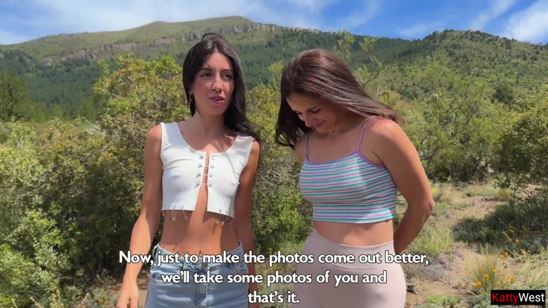 Katty West: Naked Girls Took Pictures of Their Pussies in Nature and...