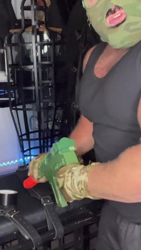 Jack empilhado solo dom dildo dominação fantasia cena completa