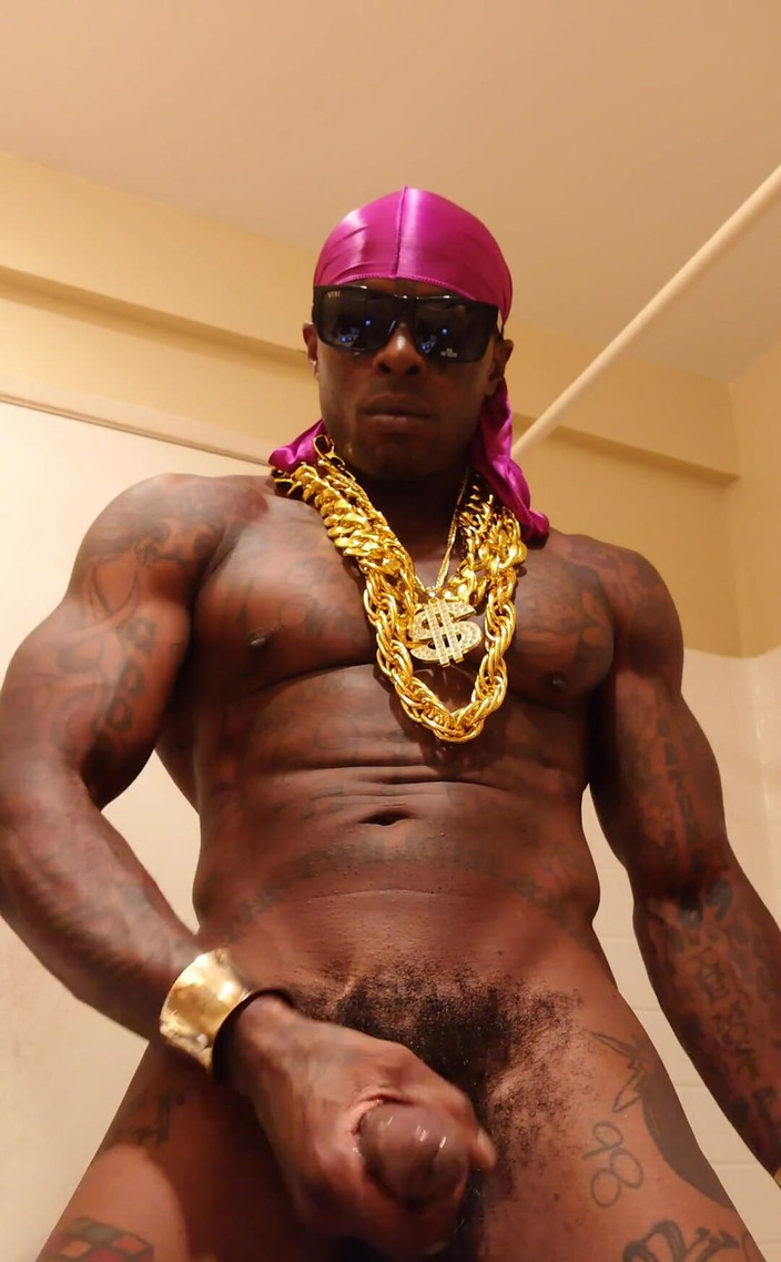 Hallelujah Johnson: 射精的Messiah Jeremiah Mcpherson抚摸他的鸡巴