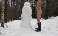 Tu veux baiser un bonhomme de neige