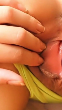 I Toyed My Small Boobs Stepsister with a Big Black Dildo Homemade