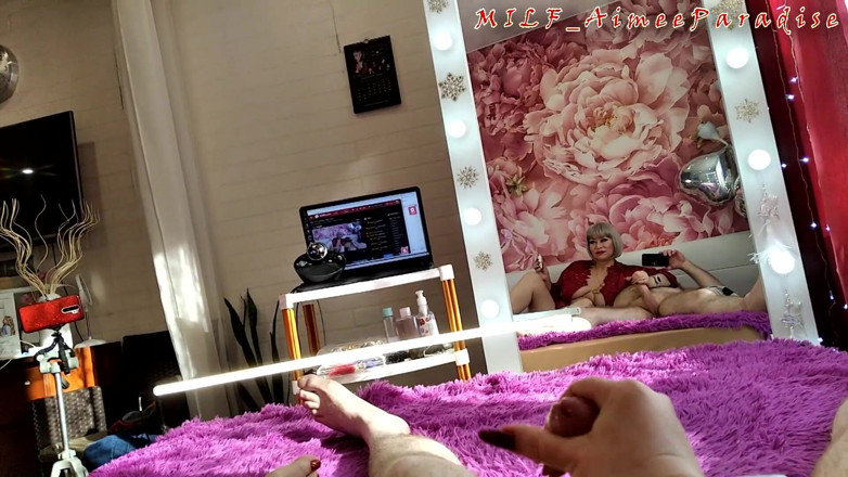 AimeeParadise: POV reife reverse-cowgirl nahaufnahme! Heiße MILf-hure! Sexy oma aimee