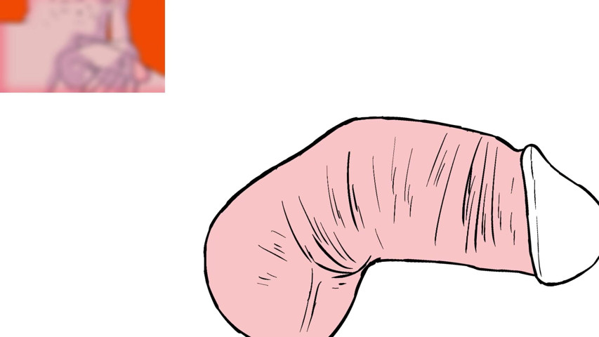 Dick and Muscle Growth Animation Timelapse (Gay violet rain)