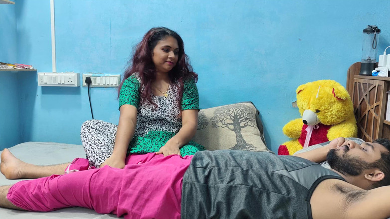 Vaishnavysharunraj: Indian Wife Penis Massage to Husband Hot Pemnis Massage