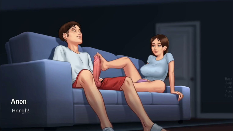 Xr Gamer: Debbie Gives Anon's Huge Monster Cock a Surprise Footjob - Summertime...