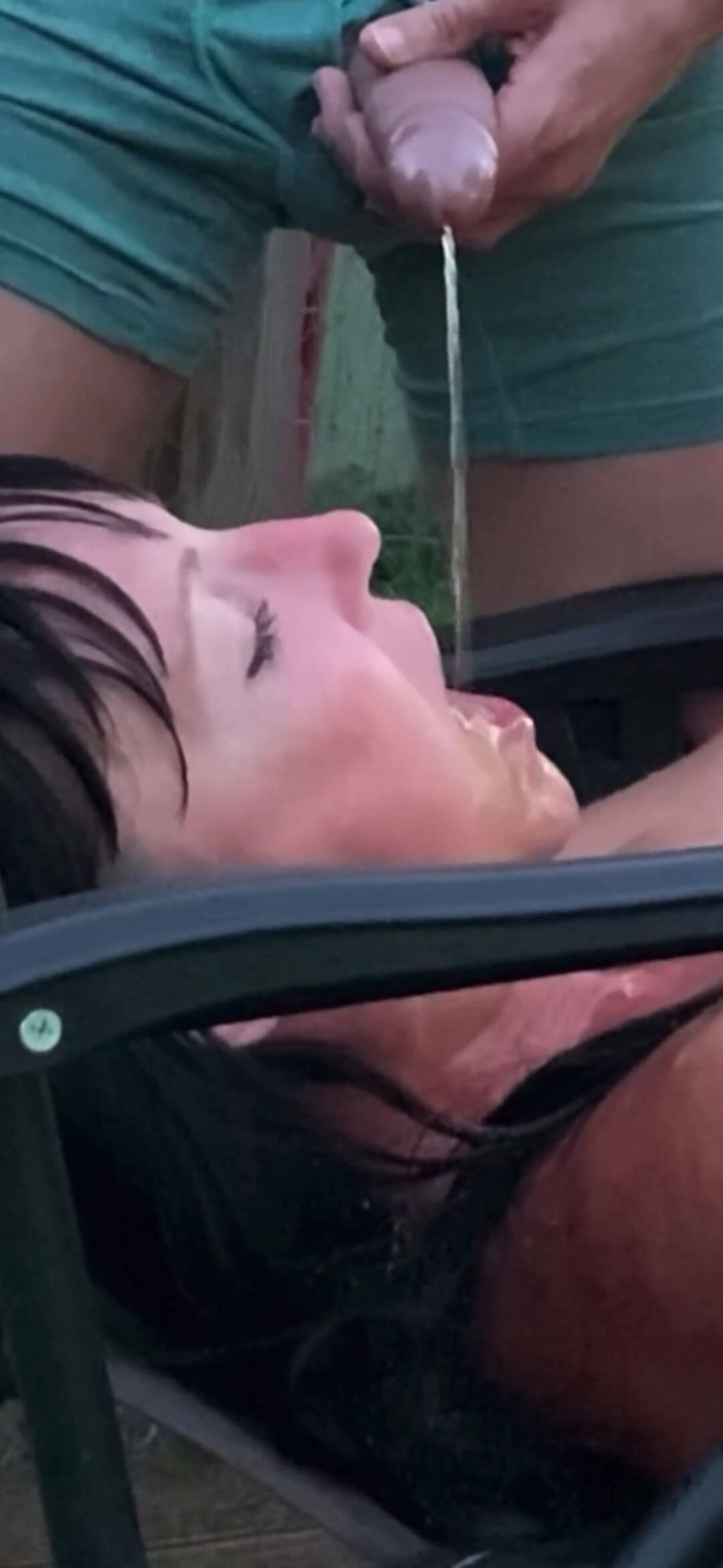 Farmers Wifey: 내 정액을 덮은 얼굴에 오줌 오줌, 마크 나