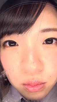 Classroom Idol POV: Yukari Miyazawa’s Sloppy French Kiss Floods Your Face with Thick Spit as She Grinds on the Desk.