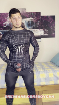 Spiderman Milkbig Cumshot!