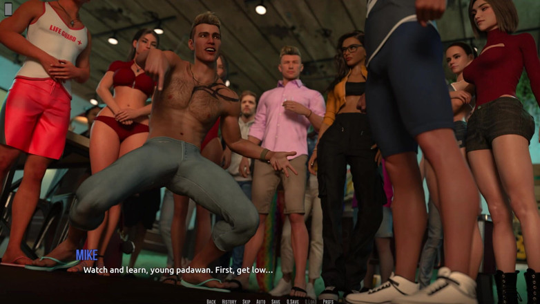3D Cartoon Porn: Dominos Beach 22 - Nikki nodigt John uit voor haar middernachtfeestje na...