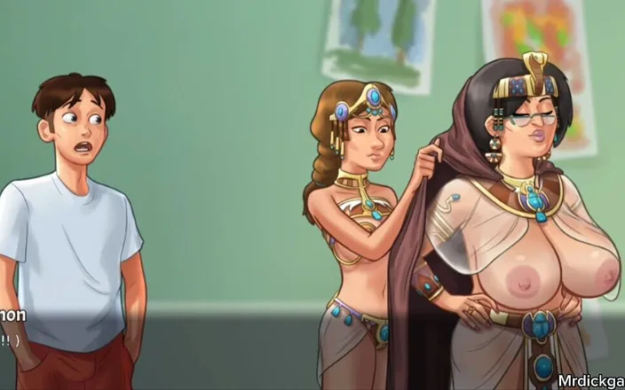Hornysexes: Summertime Saga Sex with Two Hot Sexy MILFs