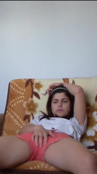 Sexy Teen Full Bladder Desperation on the Bed