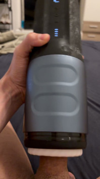 Playing with Toy Masturbator