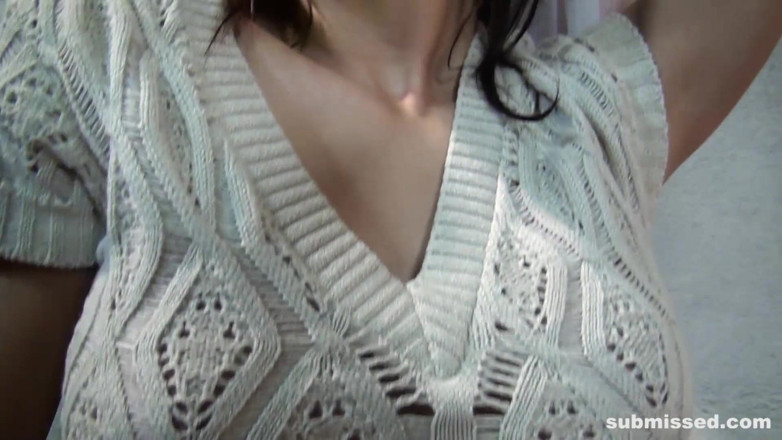 Submissed: Babe femdom handjob by submissed